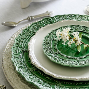 Ceramic Charger Plate with Refined Details 3