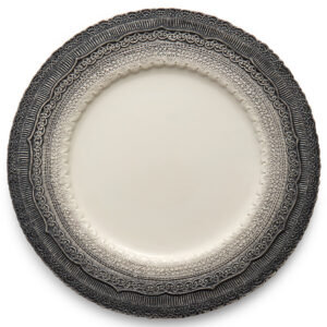 Ceramic Charger Plate with Decorative Finish 4
