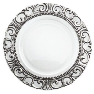 Glass Charger Plate with Refined Details Style