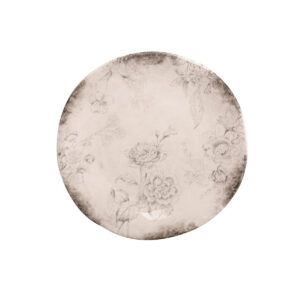 Blue Ceramic Charger Plate with Refined Details Style