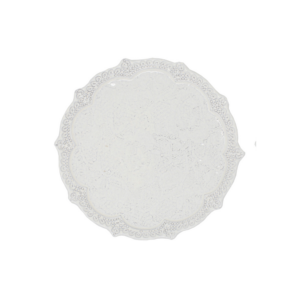 White Ceramic Charger Plate for Everyday Dining