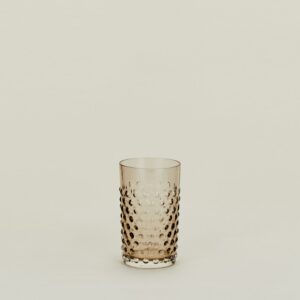 Grey Hobnail Crystal Tumbler