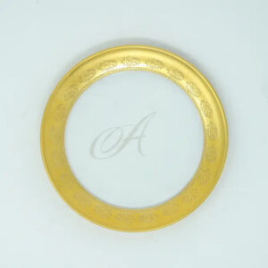 Gold Textured Glass Charger Plate