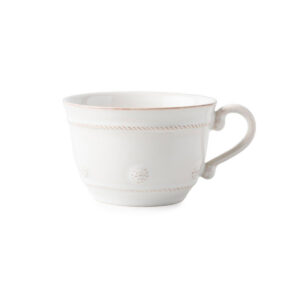 Artisan Everyday White Ceramic Teacup