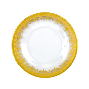 Gold Polished Glass Charger Plate
